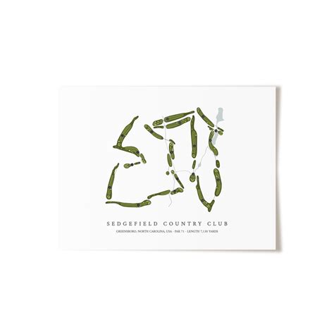 Sedgefield Country Club Golf Course Map
