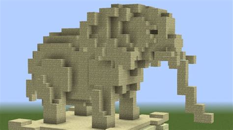 Minecraft Elephant Statue