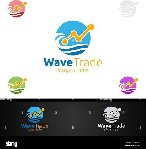 Wave Trade Marketing Financial Advisors Logo Design Template Icon Stock ...