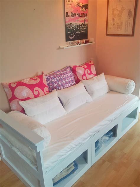 Storage Daybed Do It Yourself Home Projects From Ana White Daybed With Storage Diy Daybed