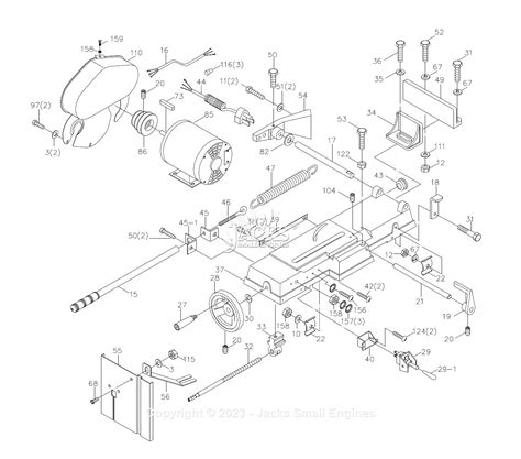 Jet Tools Hvbs Horizontal Vertical Band Saw Parts Diagram For