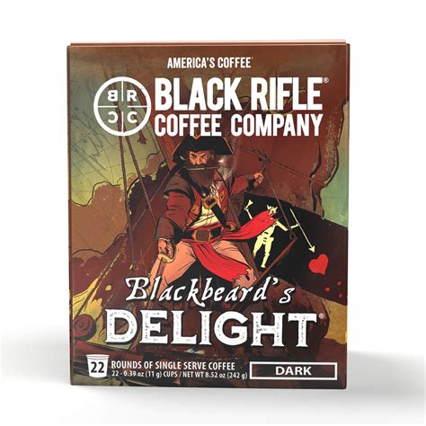 Black Rifle Coffee Company Blackbeards Delight K Cups Pods Dark Roast