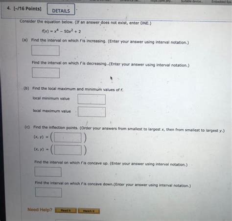 Solved Consider The Equation Below If An Answer Does Not