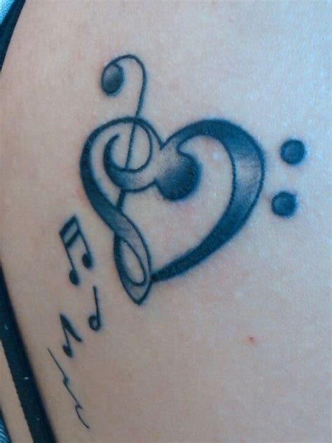 Treble And Bass Clef Tattoo Treble Clef Tattoos Treble Clef Tattoo