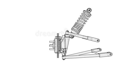 Animation of Car Suspension with Shock Absorber Stock Video - Video of animation, suspension ...