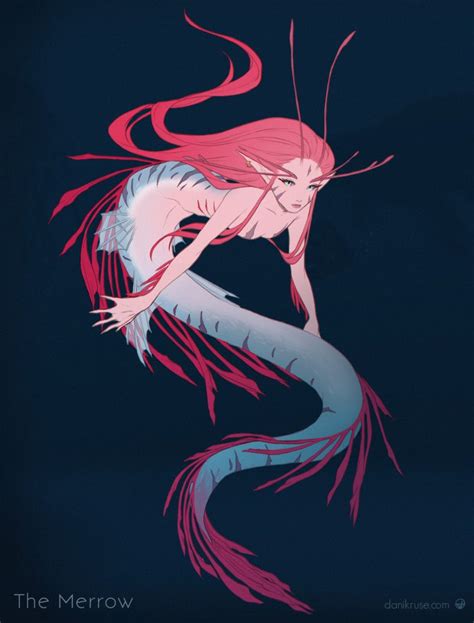 Beneath The Waves, Dani Kruse | Mermaid drawings, Mermaid art, Mythical ...