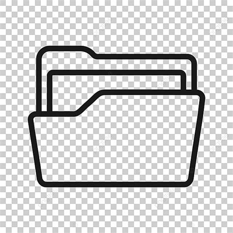 Ic Ne De Dossier De Fichiers Transparent Avec Vecteur Darchive De