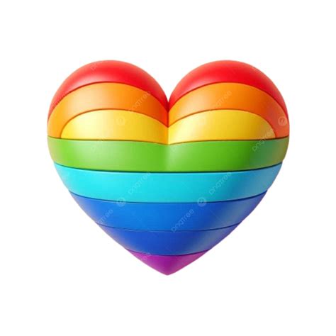 Lgbtq 3d Heart Png Vector Psd And Clipart With Transparent