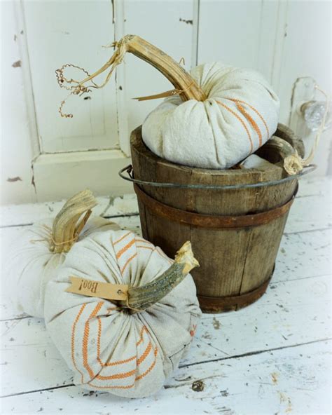 We Have A Few Authentic Grain Sack Pumpkins Up For Sale Made From