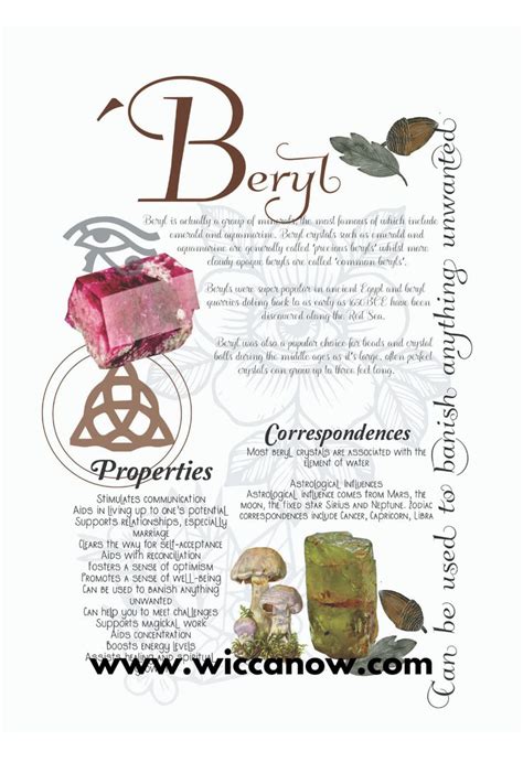 Beryl – It’s Meaning and Benefits | Crystals, Crystal healing stones ...