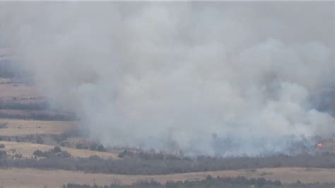 Firefighters battling large grass fire near Mulhall | KFOR.com Oklahoma City