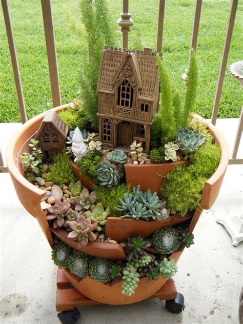 Succulent Fairy Garden Idea Oh My In Love With This