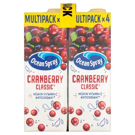 Ocean Spray Cranberry Classic Juice Drink 4 X 1 Litre Tesco Groceries