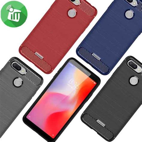 IPAKY Brushed Silicone Case Cover For Xiaomi Redmi 6