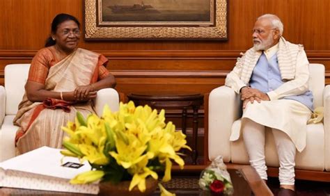 Droupadi Murmu The Presidential Candidate Meets Pm Modi Newstrack