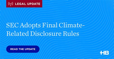 Legal Update Sec Adopts Final Climate Related Disclosure Rules