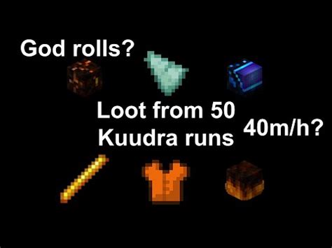 Loot From 50 Hot Kuudra Runs Hypixel Skyblock YouTube