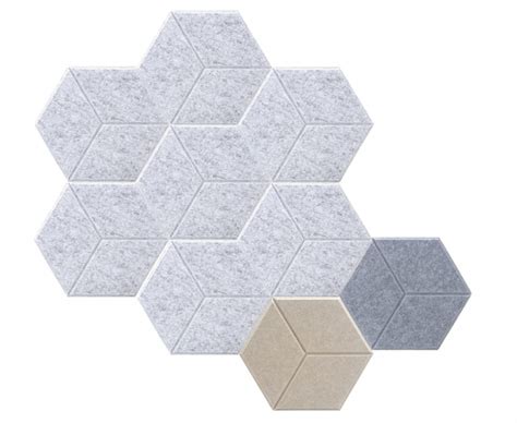 Carved Hexagonal Acoustic Panels Sound Proofing Home Studio Workspace