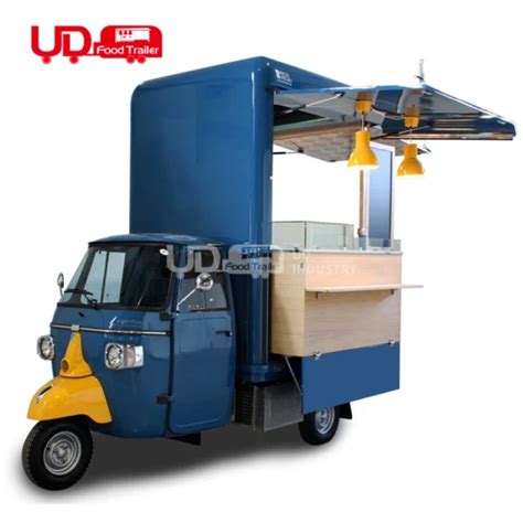 Ud Tricycle Beer Cart Coffee Truck Electric Beer Piaggio Ape Food Truck