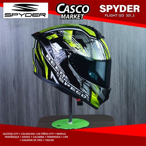 Spyder Flight Gd Mfg Full Face Dual Visor Motorcycle Helmet Lazada Ph