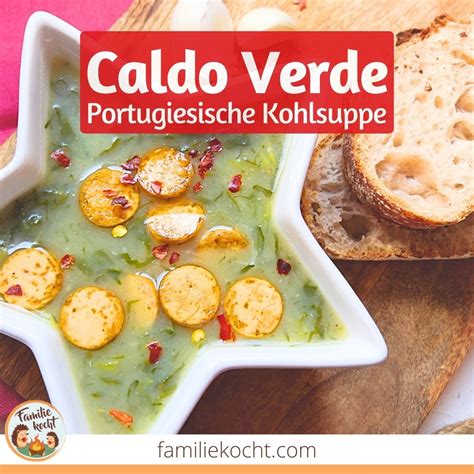 Caldo Verde Vegan Portugiesische Kohlsuppe Familie Kocht