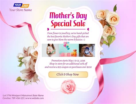 Creative Mother S Day Sale Event Flyer Postermywall