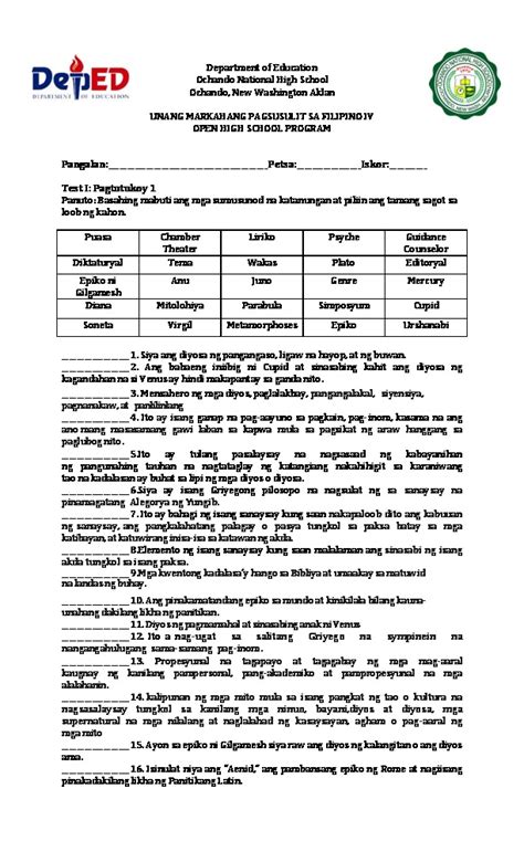 St Grading Exam Grade Filipino Pdfcoffee Hot Sex Picture