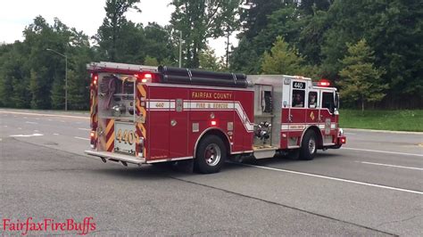 Fairfax County Fire And Rescue Engine 440 Responding Peak Q Youtube