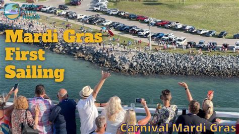 Carnival Mardi Gras First Sail Away At Port Canaveral Youtube