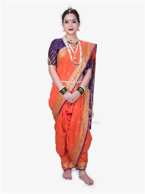 Traditional Wear Printed Brahmani Nauvari Saree Acrylik Without