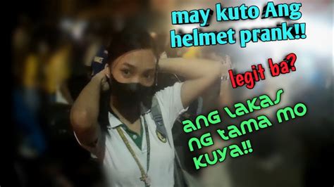 May Kuto Ang Helmet Prank Youtube