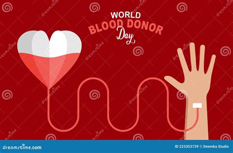 World Blood Donor Day Illustration People Blood Donor Illustration