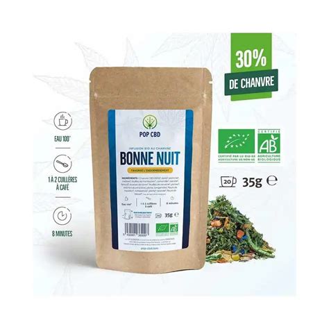 Tisane Cbd Bio Bonne Nuit En Vrac Pop Cbd