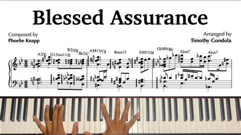 Blessed Assurance Gospel Jazz Arrangement Transcription YouTube