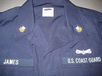 USCG OPERATIONAL DRESS UNIFORM ODU BLUE BDU 40 REG SHIRT MED PANTS ...