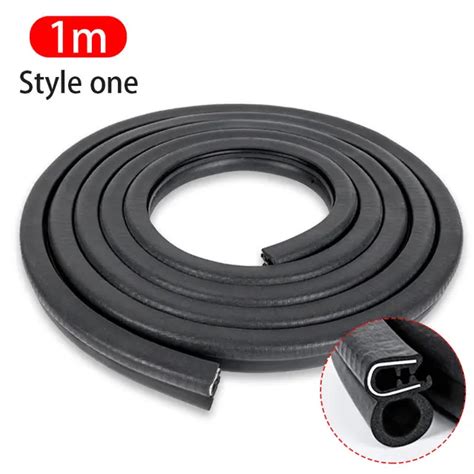 SEAMETAL 5m Car Door Rubber Seal Strip Universal Soundproof Sealing