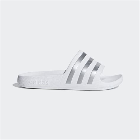 Adidas Adilette Aqua Slides White Adidas Ireland