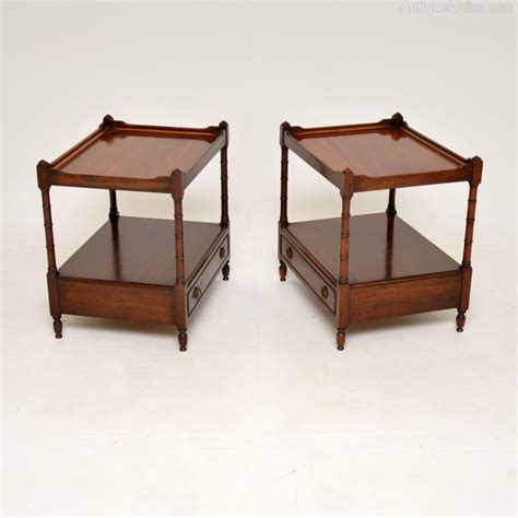 Pair Of Antique Mahogany Side Tables Antiques Atlas