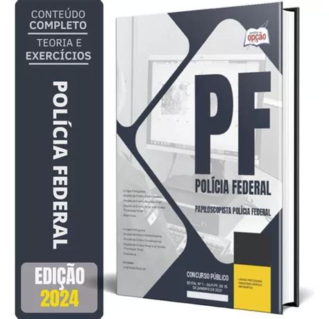 Apostila Polícia Federal Pf 2024 Papiloscopista Policial Frete grátis