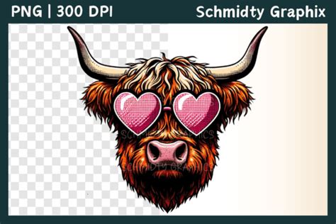 Cute Easter Highland Cow Sublimation Png Graphic By Schmidty Graphix