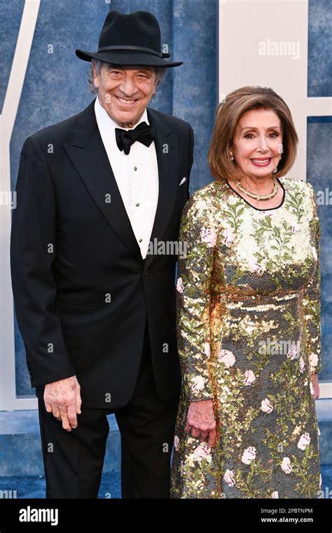 Los Angeles, USA. 13th Mar, 2023. March 13th, 2023, Los Angeles, USA. Paul Pelosi and Nancy ...