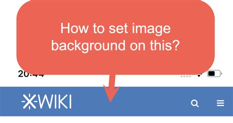 How To Set Image In The Top Menu Bar Help Discuss Xwiki Forum