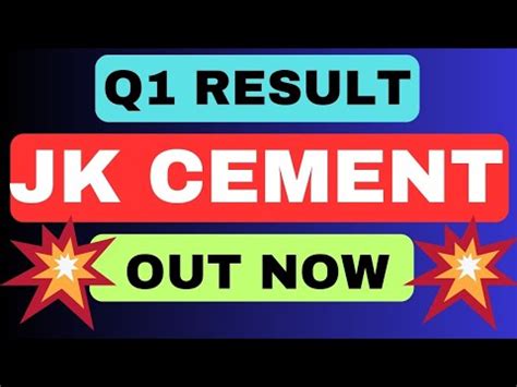 Jk Cement Q Results Jk Cement Results Today Jk Cement Latest