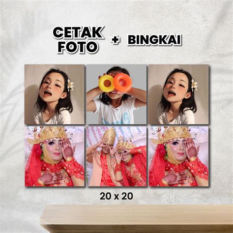 Jual Cetak Foto Bingkai Mdf X Cm Cetak Poster Kayu Hiasan Dinding