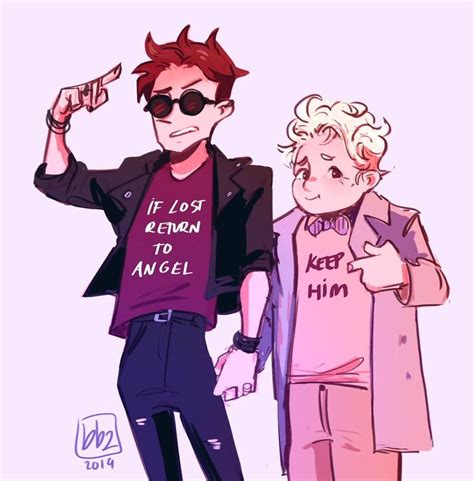 Pin De Samara Holloway En Good Omens Dibujos Divertidos Caricaturas