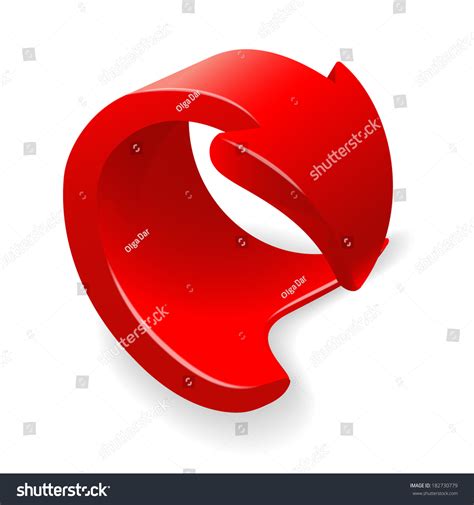 Vector Illustration 3d Arrow Stock Vector Royalty Free 182730779