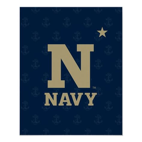 United States Naval Academy Logo Watermark Poster Zazzle In 2024 Academy Logo United States