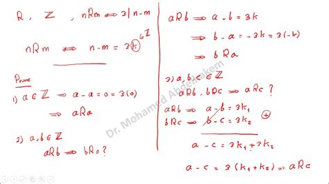 Part1 5 Equivalence Relation Equivalence Classes Examples Discrete Mathematics Youtube