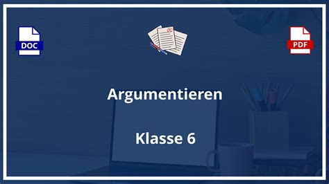 Argumentieren Klasse 6 Übungen Mit Lösungen PDF