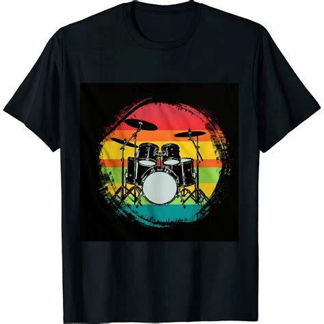 Aristuring Drums Drummer Band Drumset Retro Vintage T Shirt Walmart